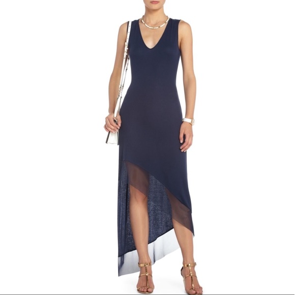 BCBGMaxAzria Dresses & Skirts - BCBG MaxAzria Alisanne Ribbed Asymmetric Dress M